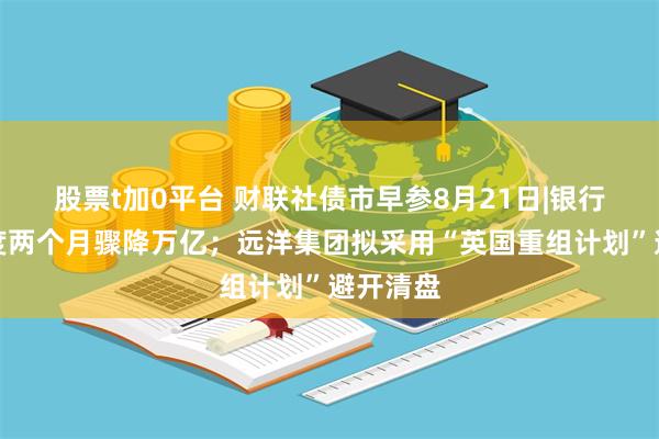 股票t加0平台 财联社债市早参8月21日|银行配债力度两个月骤降万亿；远洋集团拟采用“英国重组计划”避开清盘