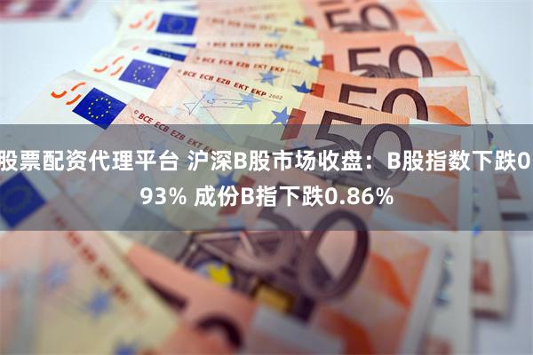 股票配资代理平台 沪深B股市场收盘：B股指数下跌0.93% 成份B指下跌0.86%